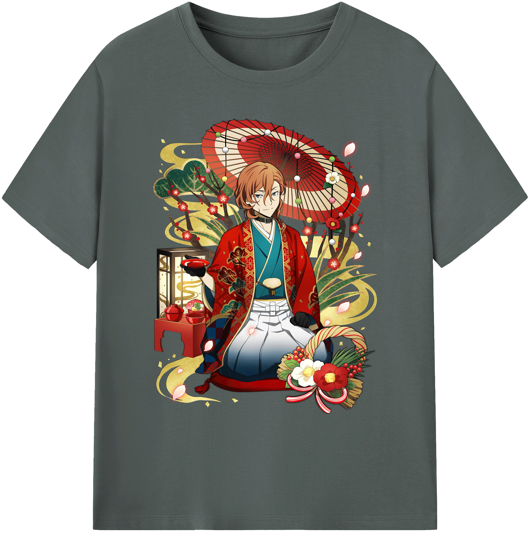 （画像用） 文豪ストレイドッグス Bungo Stray Dogs 綿100％ メンズ半袖Tシャツ｜肌触りやわらか＆通気性